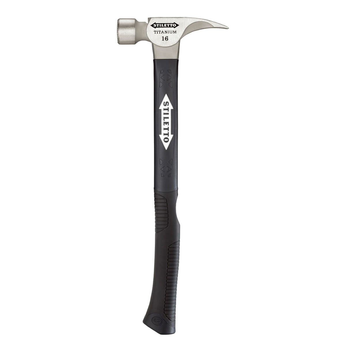 Stiletto® TI16SC-F Nailing Framing Hammer, 18 in OAL, Smooth Face Surface, 16 oz Titanium Head, Straight Claw, Fiberglass Handle